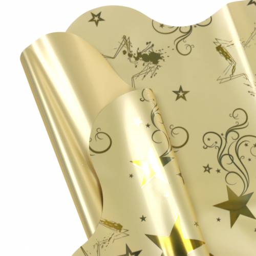 Floristik24 Rondella Christmas motive 60cm gold 50pcs