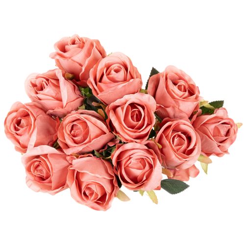 Kunstblume Rose Long Stem Bundle 62cm 12pcs Pink | Floristik24.co.uk