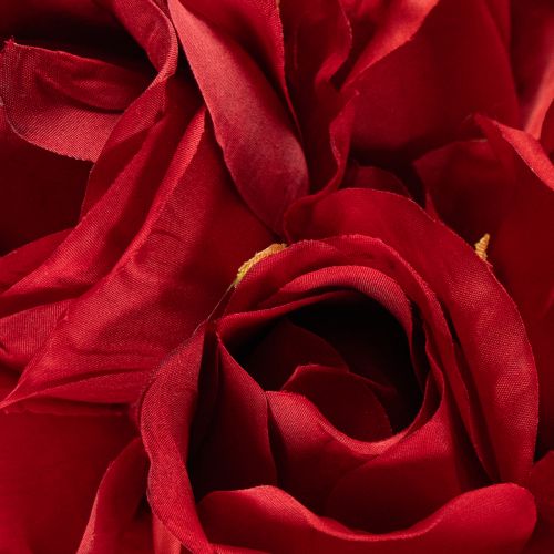 Artificial Red Roses with Long Stem 62cm – Set of 12 | Floristik24.co.uk