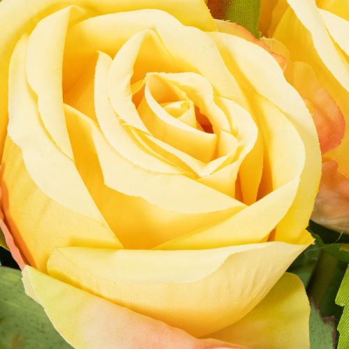 Product Rose bouquet flower arrangement for elegant decoration in the living area 44cm 6pcs