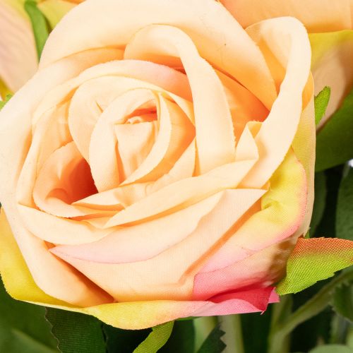 Product Artificial rose bouquet with realistic look, long-lasting, for wedding decoration, 44cm, 6 pieces