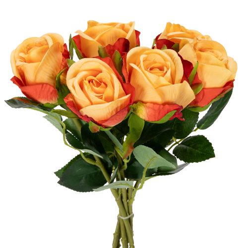 Artificial rose arrangement, a timeless highlight in any interior for tasteful decor, 44cm, 6 pieces