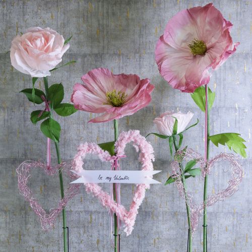 Product Artificial rose, giant flower for decorating living spaces and weddings, 92cm