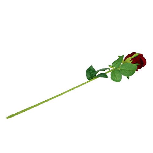 Floristik24 Artificial rose red Ø6cm L50cm