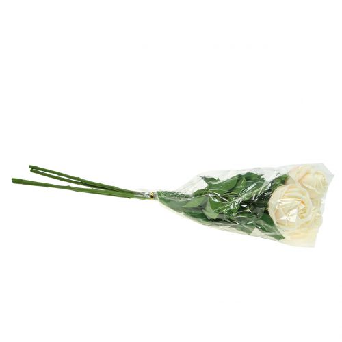 Floristik24 Rose in pink 65cm 4pcs