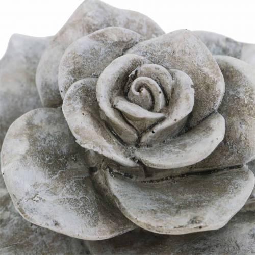 Floristik24 Decorative rose gray Ø9.3cm