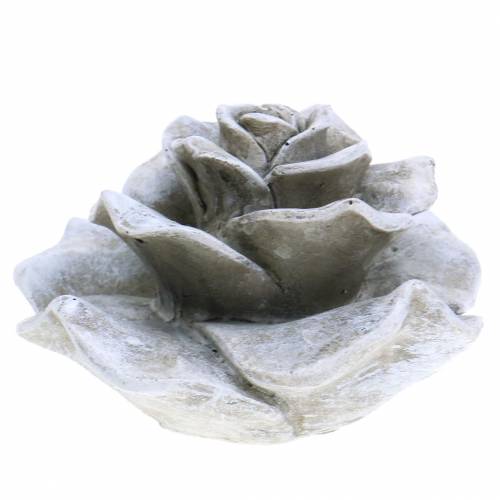 Floristik24 Decorative rose gray Ø9.3cm
