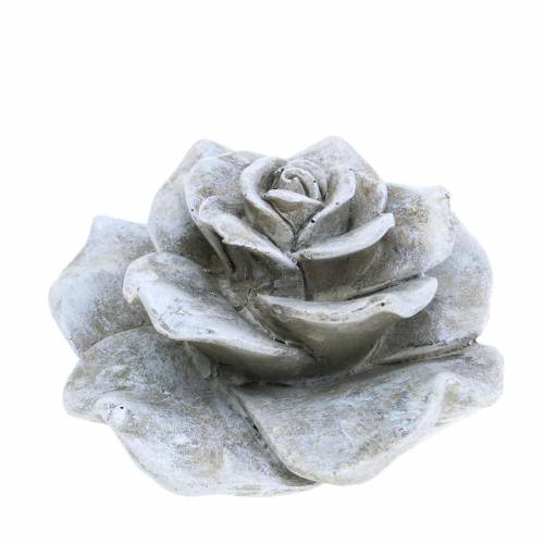 Floristik24 Decorative rose gray Ø9.3cm