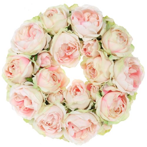 Floristik24 Rosary Cream / Pink Ø30cm