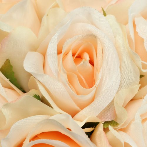 Floristik24 Rose bouquet peach Ø22cm