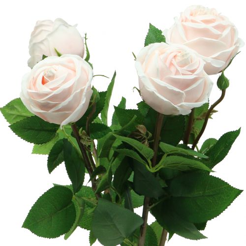 Floristik24 Rose bouquet soft pink 65cm 4 pcs