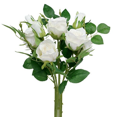 Product Bouquet of roses white L46cm