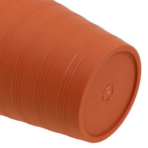 Product Rose pot plastic 19cm terracotta, 1pc