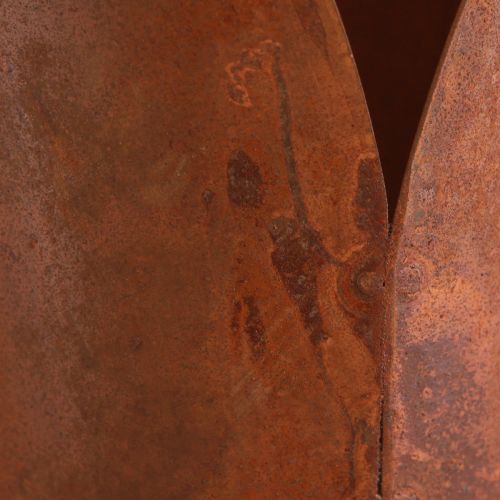 Product Rust decoration heart with handle metal for hanging 12×15.5cm 2pcs