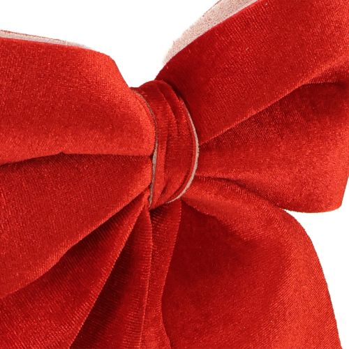 Product Red velvet bow gift bow 20×25cm light red 2pcs