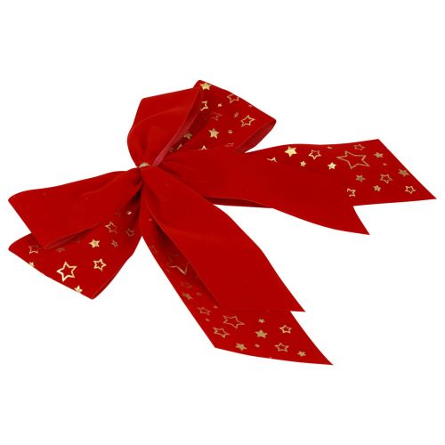 Product Red bow Christmas star deco bow outdoor 21cm