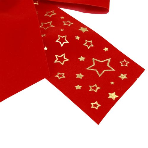 Floristik24 Red bow Christmas star deco bow outdoor 21cm