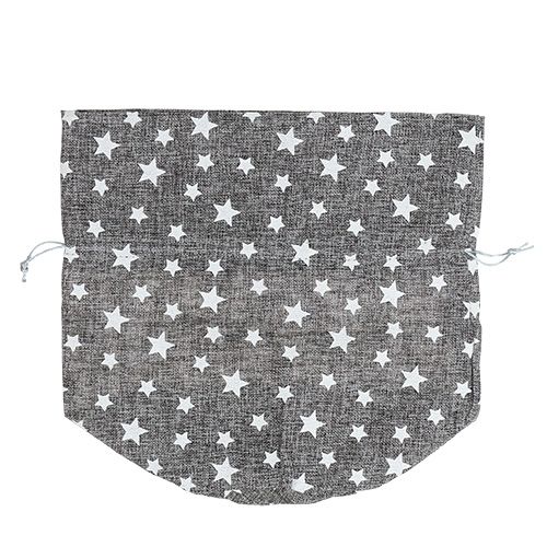 Floristik24 Bag of Stars Ø23cm H35cm Grey
