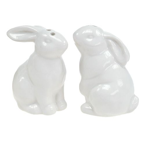 Floristik24 Salt and pepper shaker bunny white 1pc