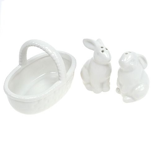 Floristik24 Salt and pepper shaker bunny white 1pc
