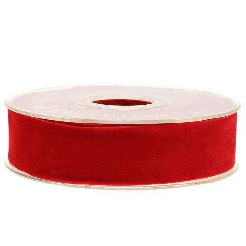 Product Velvet ribbon red 25mm 7m