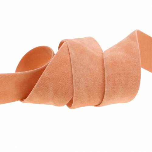 Product Velvet ribbon salmon 25mm 7m