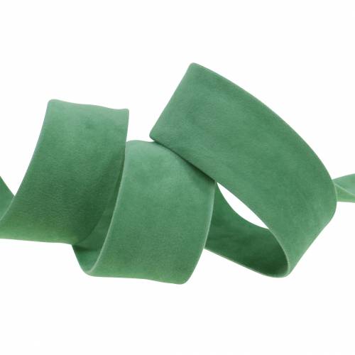 Product Velvet ribbon green 25mm 7m