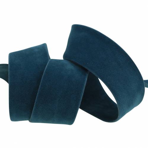 Product Velvet ribbon blue 25mm 7m