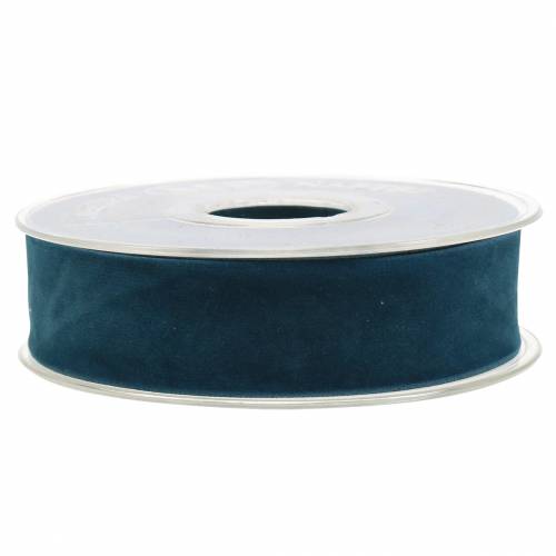 Product Velvet ribbon blue 25mm 7m