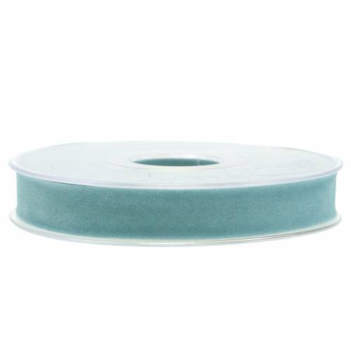 Product Velvet ribbon light blue 15mm 7m