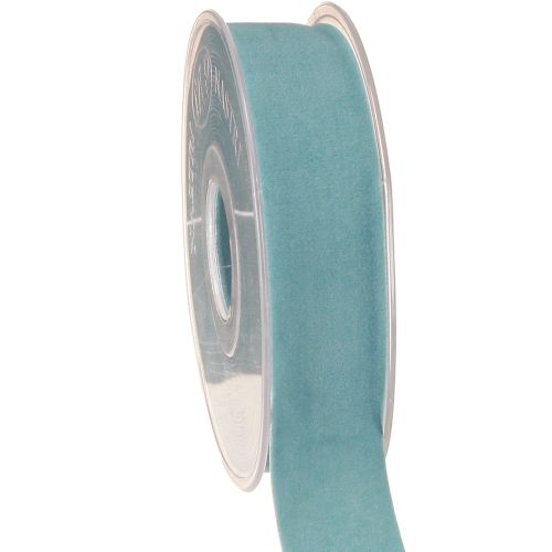 Velvet ribbon blue jewelry ribbon light blue 25mm 7m