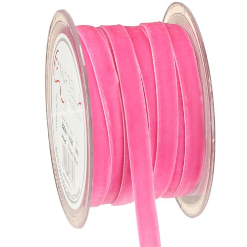 Velvet ribbon decorative ribbon gift ribbon velvet pink 10mm 20m