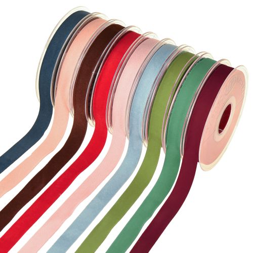 Floristik24 Velvet ribbon decorative ribbon velvet 15mm 7m various colors