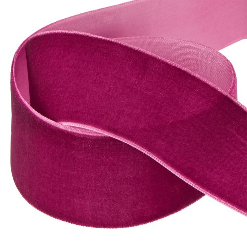 Product Velvet ribbon decorative ribbon velvet gift ribbon Erika 40mm 8m