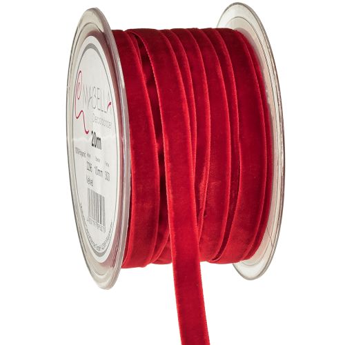 Velvet ribbon decorative ribbon Velvet Ribbon Red 10mm 20m