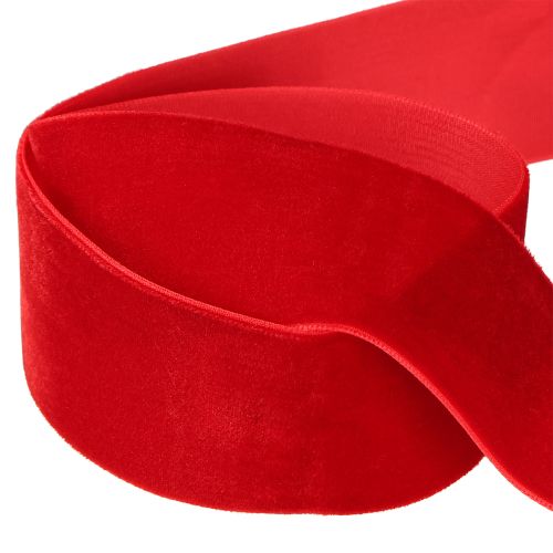 Product Velvet ribbon gift ribbon decorative ribbon velvet red 40mm 8m