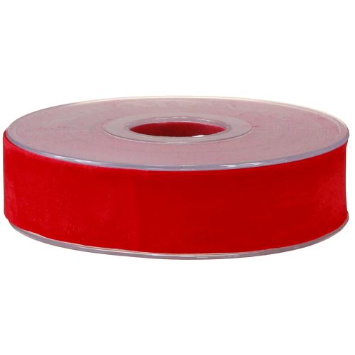Product Velvet ribbon red ribbon fabric ribbon 25mm 7m