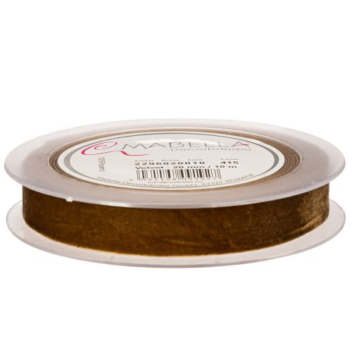 Decorative velvet ribbon on a roll, fine gift wrapping, 20mm x 10m | Floristik24.co.uk