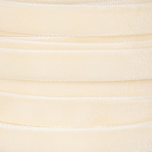 Satin Velvet Ribbon Cream 10mm x 20m for Crafting and Gift Wrapping | Floristik24.co.uk