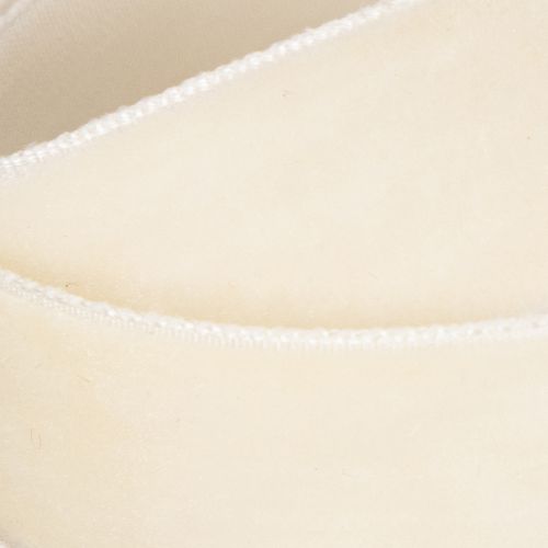 Velvet Ribbon 20mm Cream 10m for Gifts and Decorations | Floristik24.co.uk
