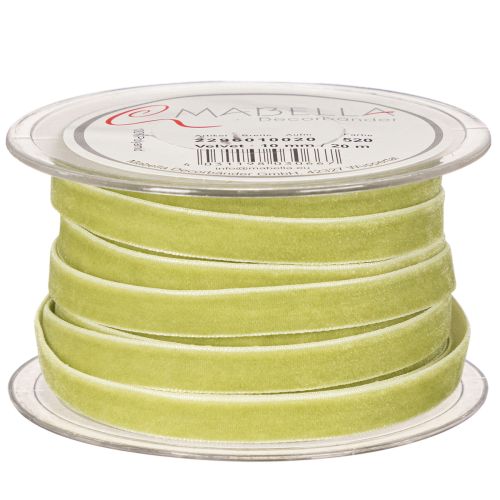 Velvet Ribbon Sage Green 10mm x 20m for Floristry and Crafts | Floristik24.co.uk