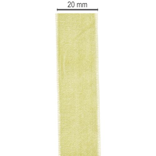 Velvet Ribbon on Roll for Gift Wrapping 20mm x 10m Sage Green | Floristik24.co.uk