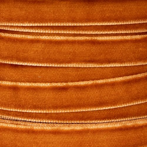 Velvet Ribbon for Decorating, 10mm Width, 20m Roll, Terracotta Orange | Floristik24.co.uk
