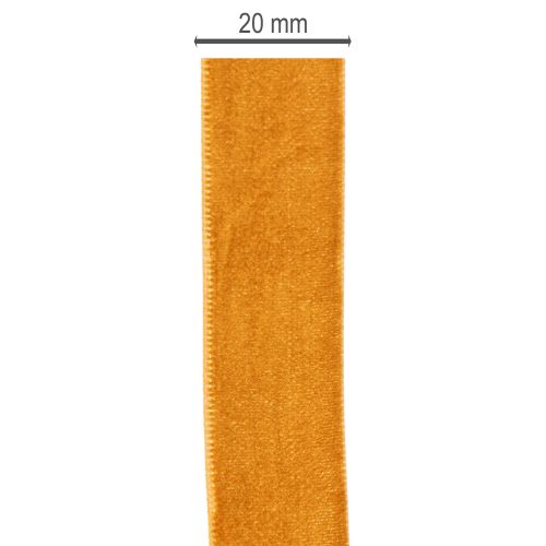 Velvet Craft Ribbon 20mm x 10m in Terracotta Brown | Floristik24.co.uk
