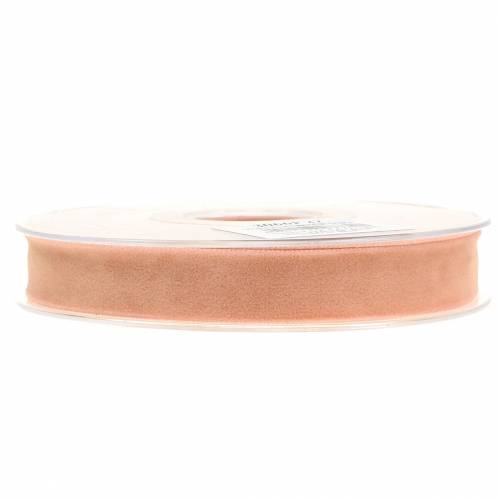 Product Velvet ribbon salmon 15mm 7m