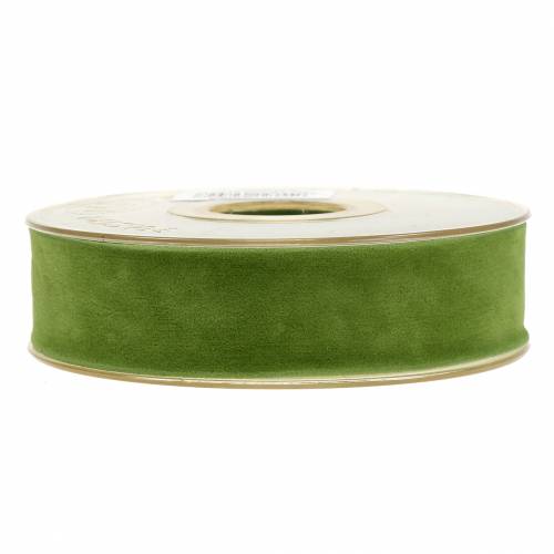 Product Velvet ribbon green 25mm 7m