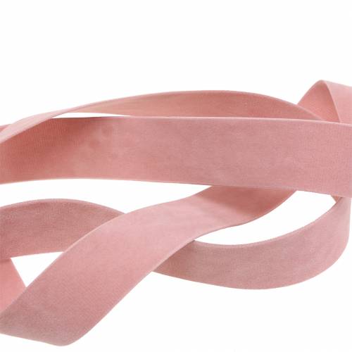 Product Velvet ribbon pink 25mm 7m