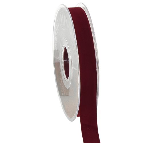 Velvet ribbon Bordeaux decorative ribbon gift ribbon B15mm L7m