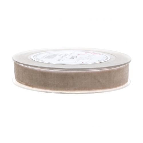 Product Velvet ribbon gray 20mm 10m
