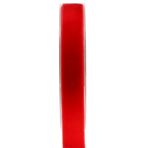 Floristik24 Velvet ribbon red 20mm 10m